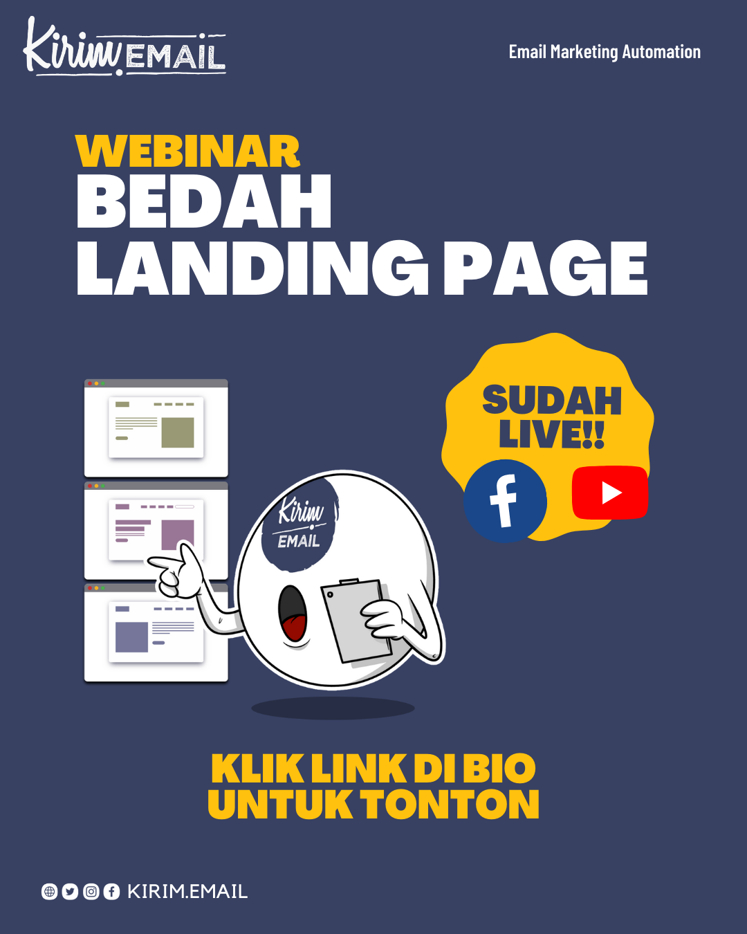 Sudah Live  - Webinar Bedah Landing Page