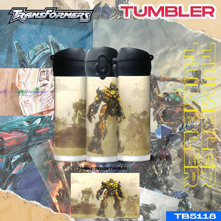 Tumbler Custom Tahan Panas Premium Tema Transformers