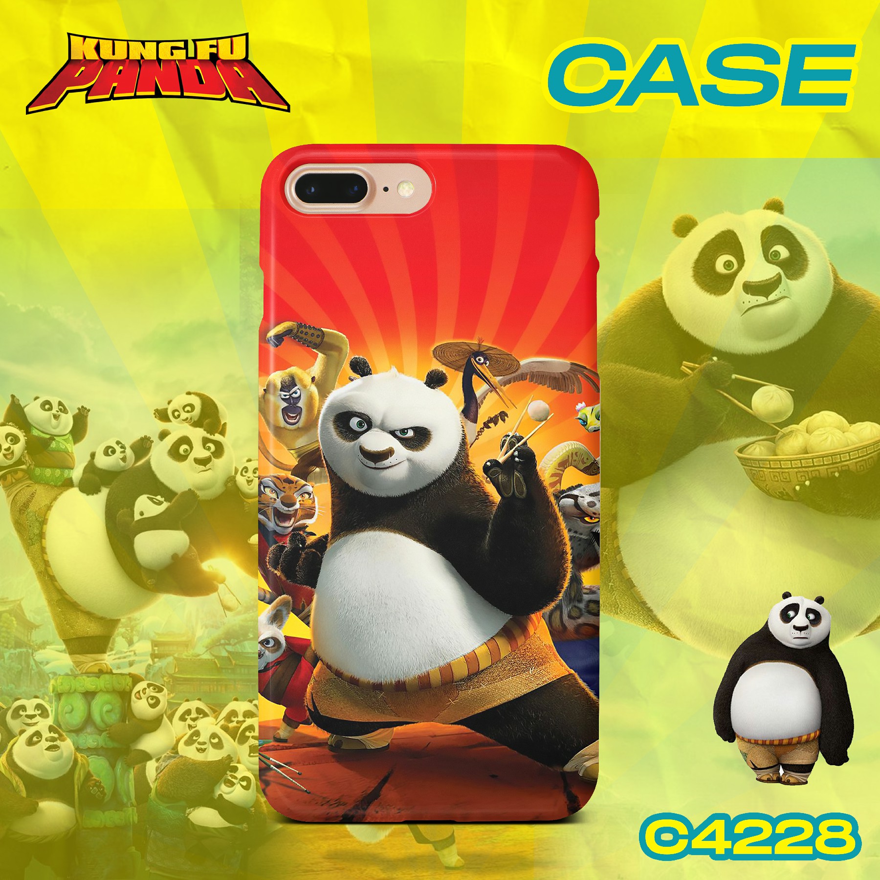 Casing Custom Premium Tema Kungfu Panda