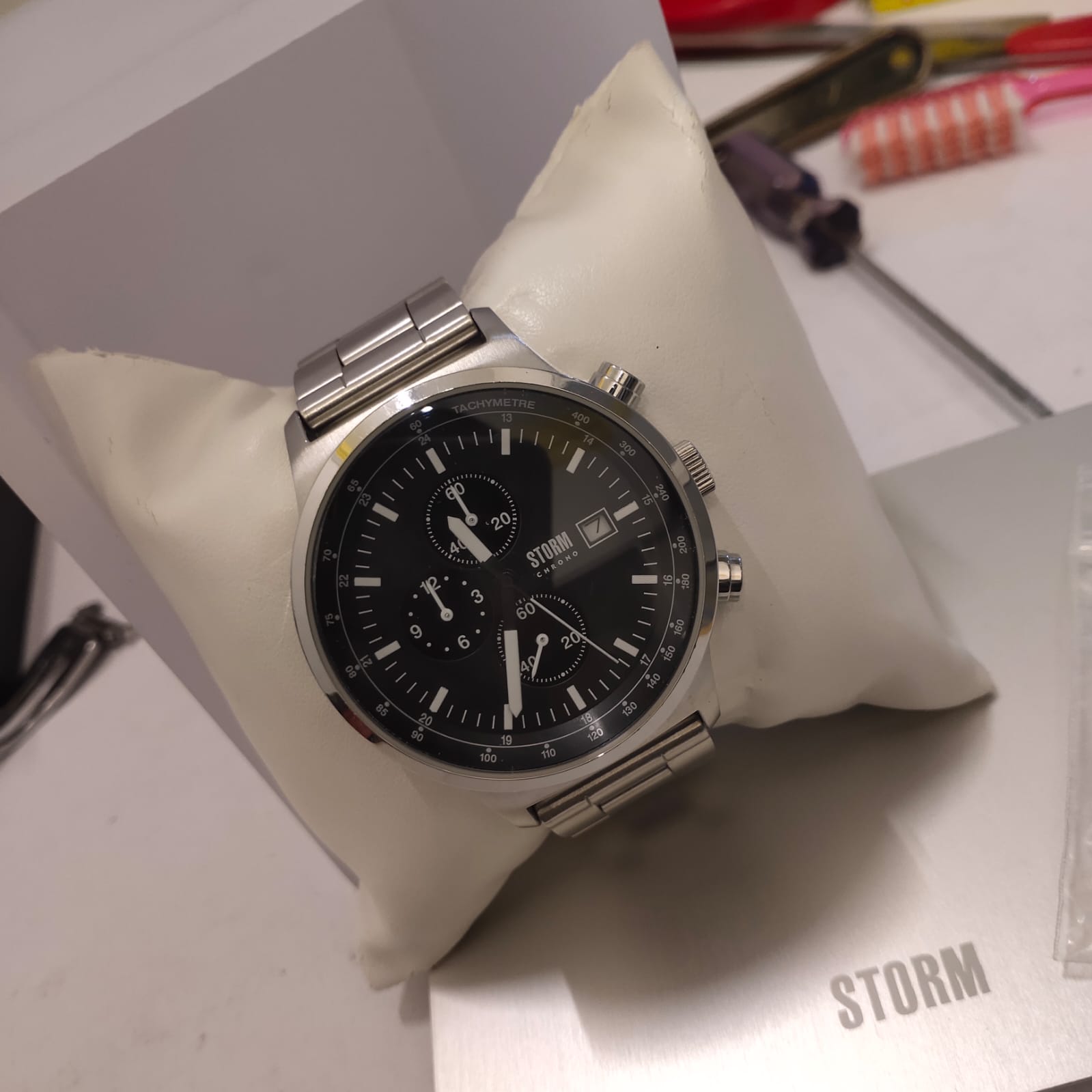 Jam Tangan Storm Conex Silver Chronograph