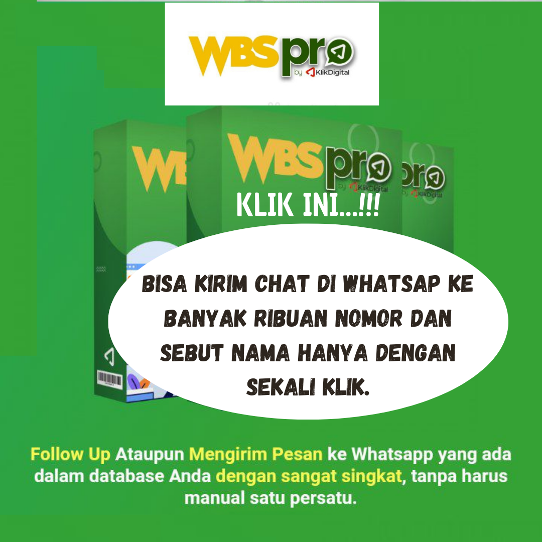 WBSPRO telah dipercaya oleh 10.000+ Marketers, Pebisnis Online, Business owner,  Entrepreneur, dan Brand ternama di Indonesia. Tercatat sudah ditambahkan BANYAK FITU BARU yang menambah powerfullnya Tools ini. Kamu bisa lihat Fitur²nya. Cek aja!