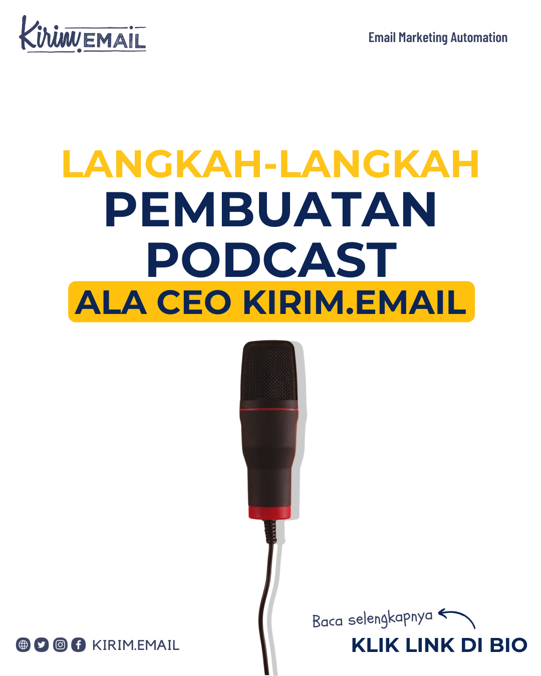 Langkah-Langkah Pembuatan Podcast ala CEO Kirim.Email