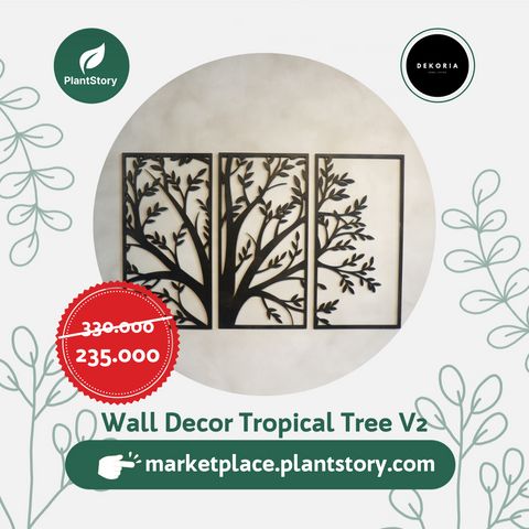 Wall Decor Tropical Tree V2 - size M