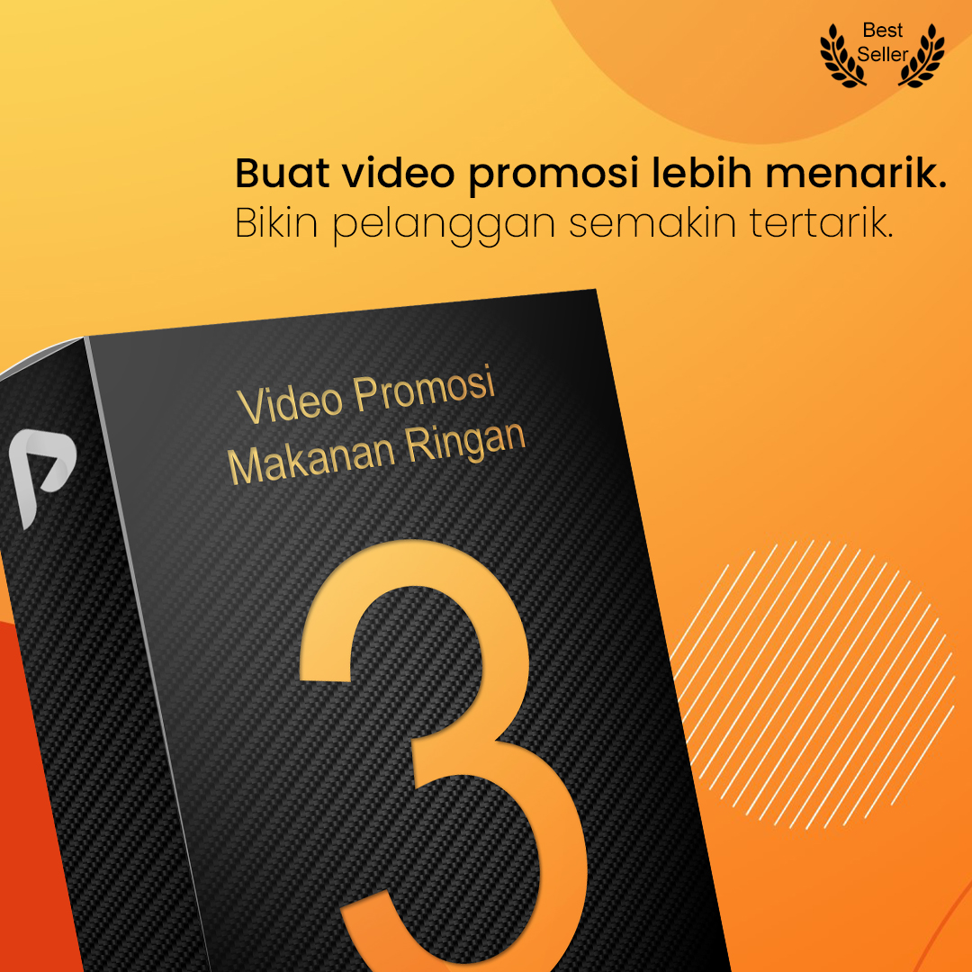 3 Template Video Promosi Makanan Ringan + GRATIS Berlangganan Utas 1 Tahun