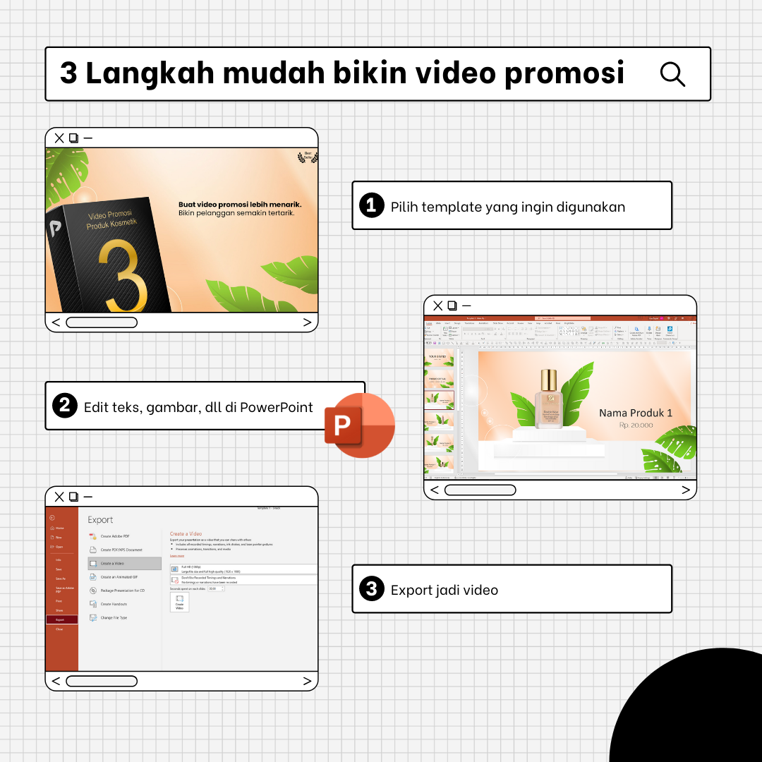 3 Template Video Promosi Kosmetik + GRATIS Berlangganan Utas 1 Tahun