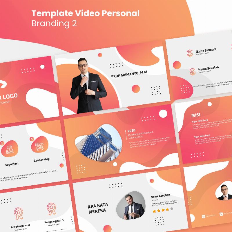 3 Template Video Personal Profile + GRATIS Berlangganan Utas 1 Tahun