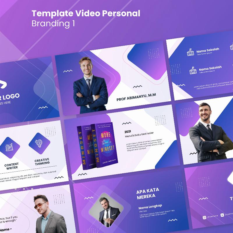 3 Template Video Personal Profile + GRATIS Berlangganan Utas 1 Tahun