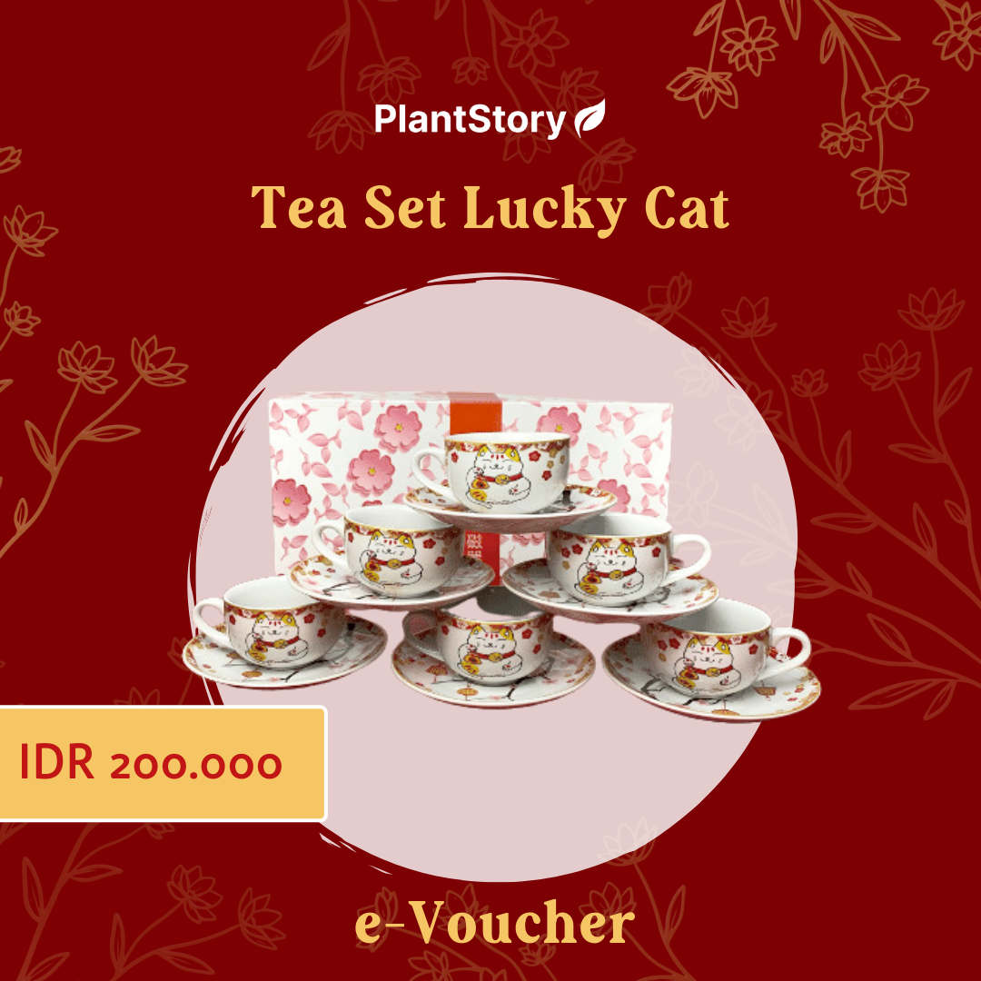 Tea Set Lucky Cat / Chinese New Year Hampers