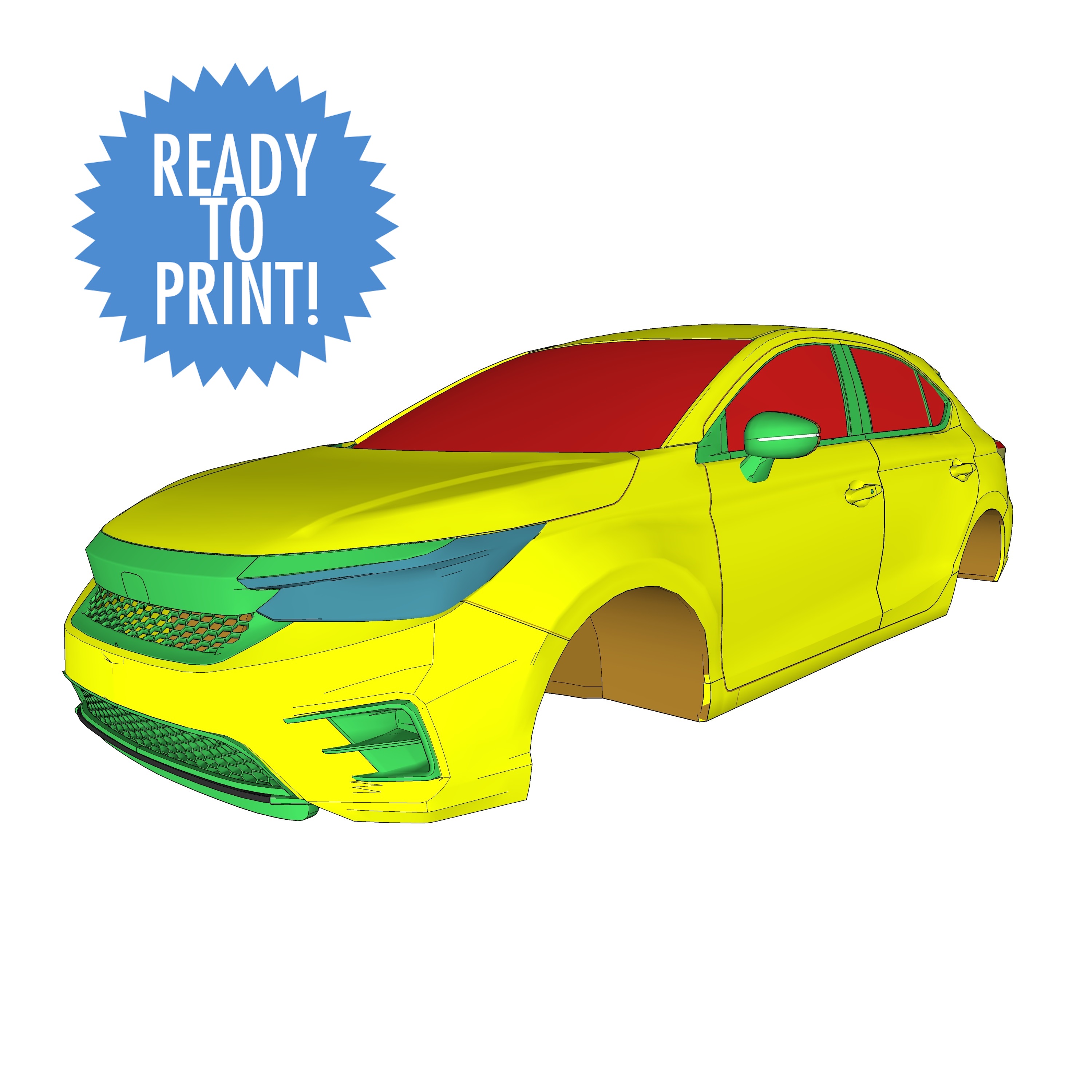 Honda_City Hatchback 2021 3D Print