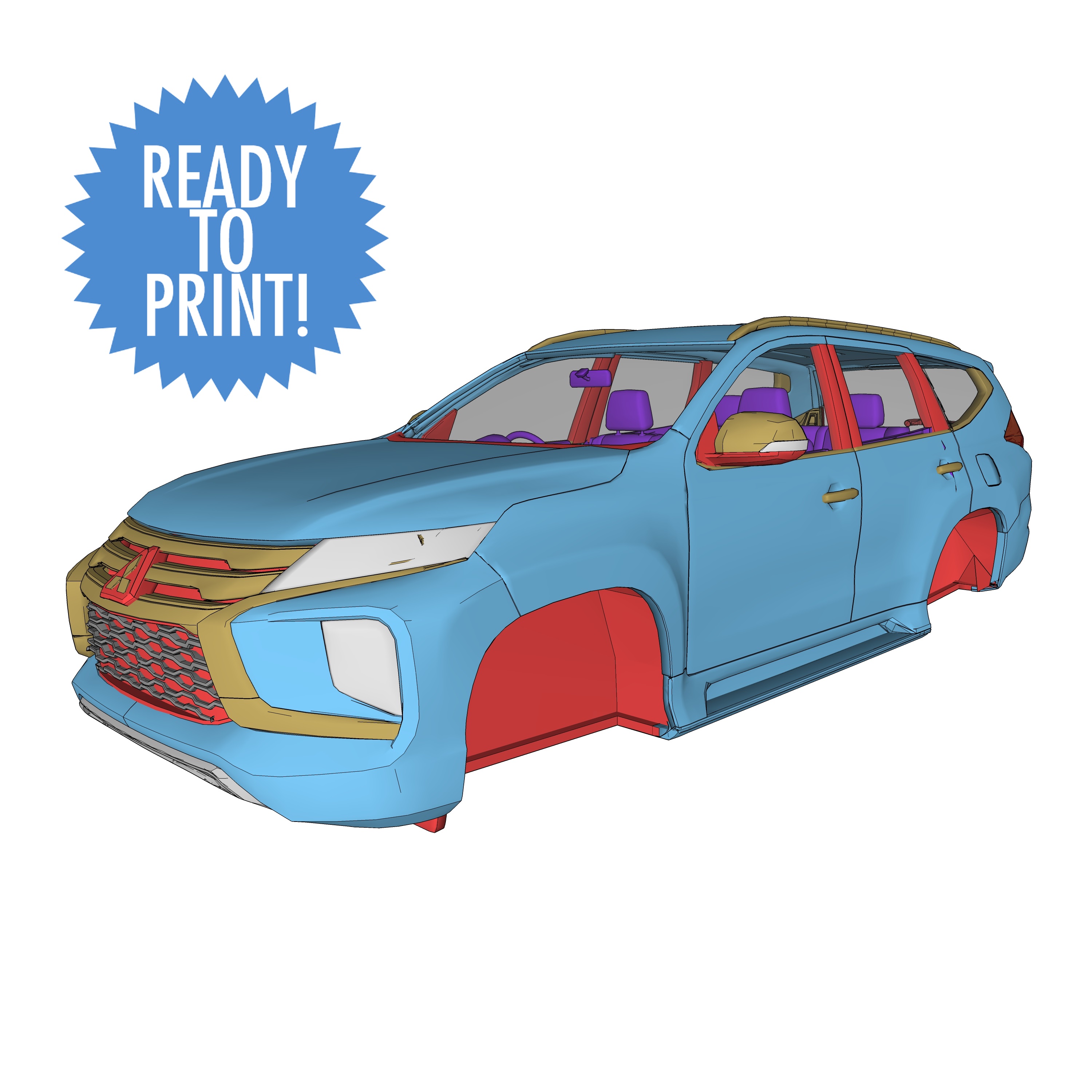 Mitsubishi_Pajero Sport 2021 3d print