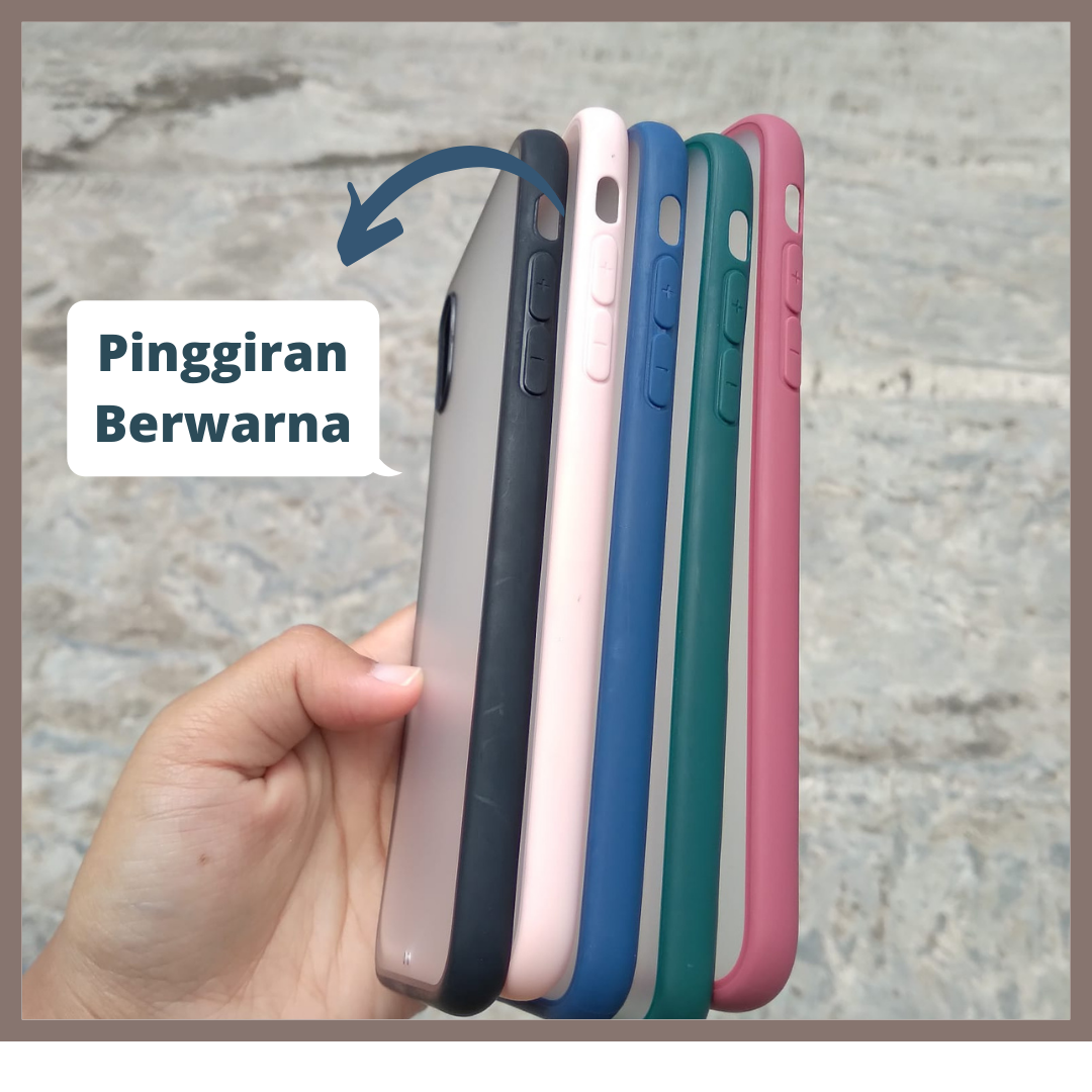 Soft Case Iphone X/XS Ultra Slim Pinggiran Berwarna Keren