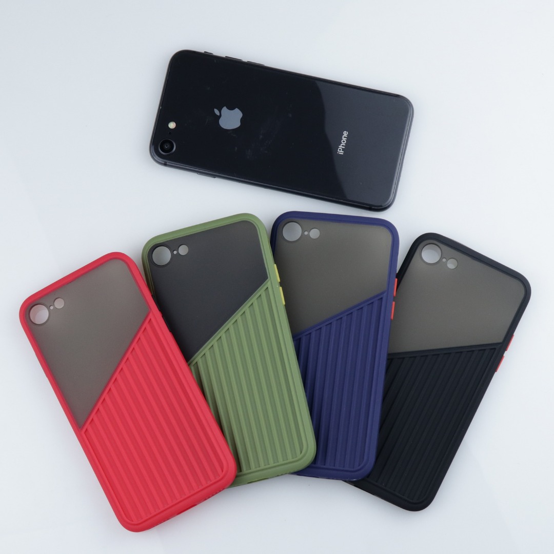 Casing Iphone 7 8 SE 2020 Hybrid Silicone Plastic Soft Case