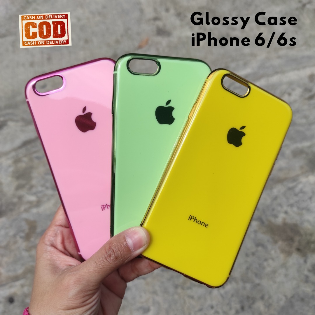 Casing Mengkilap Iphone 6/6s Model Glossy Soft Case Silicone Keren