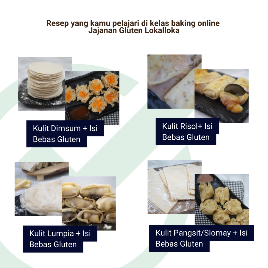 Kelas Baking Online Jajanan Bebas Gluten