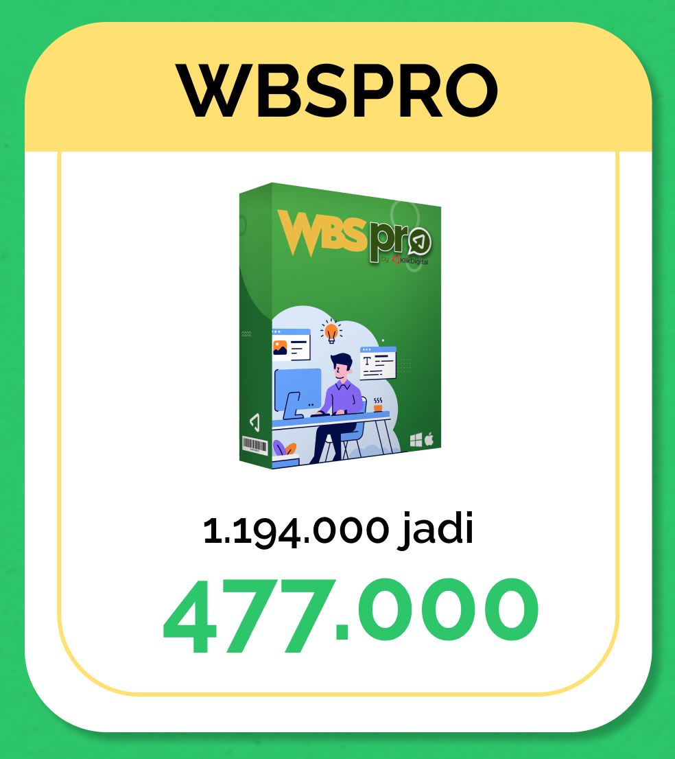 WBSPRO DISKON 60% - KODE KUPON : LEBARAN 
