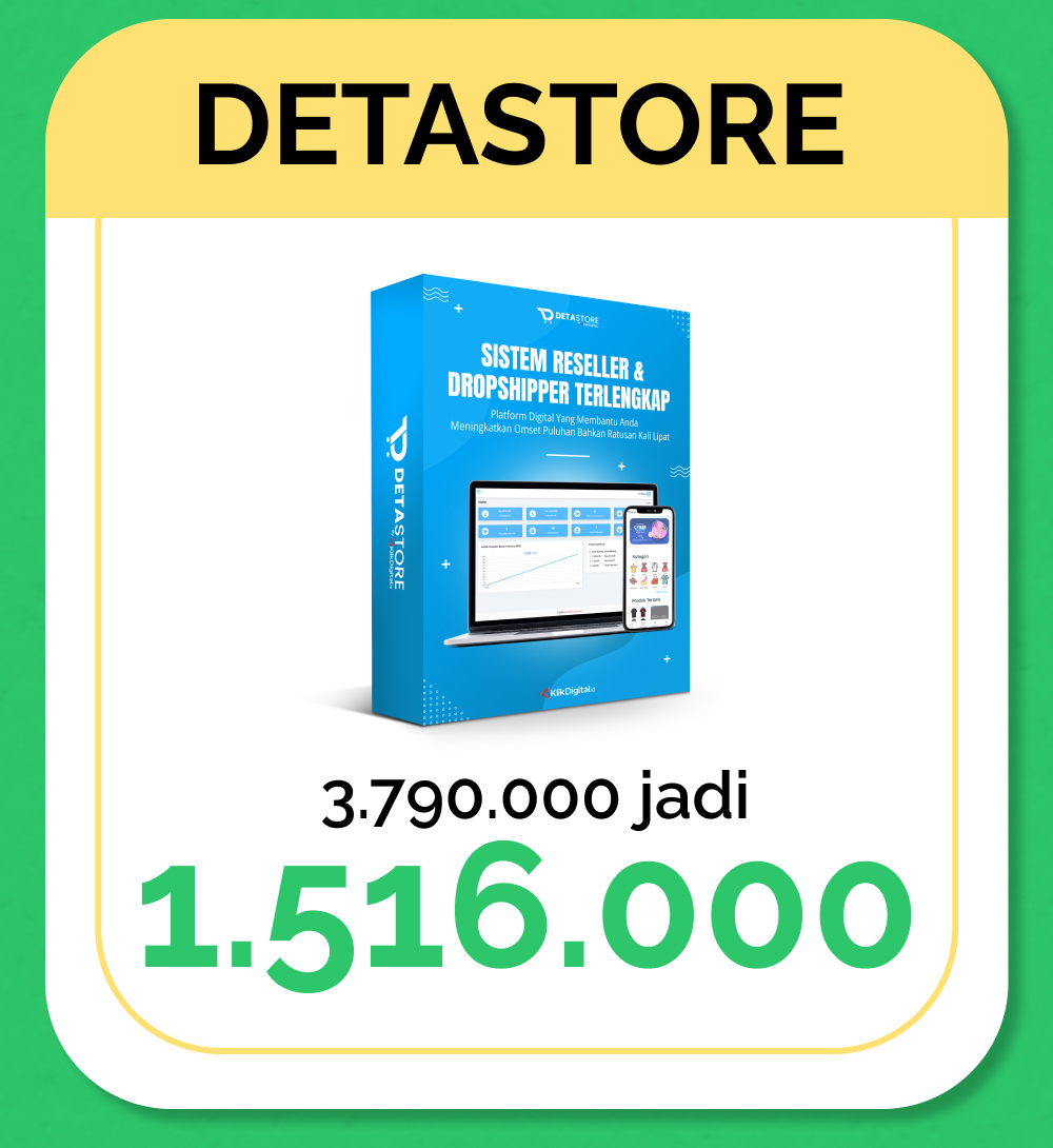 DETASTORE DISKON 60% - KODE KUPON : LEBARAN