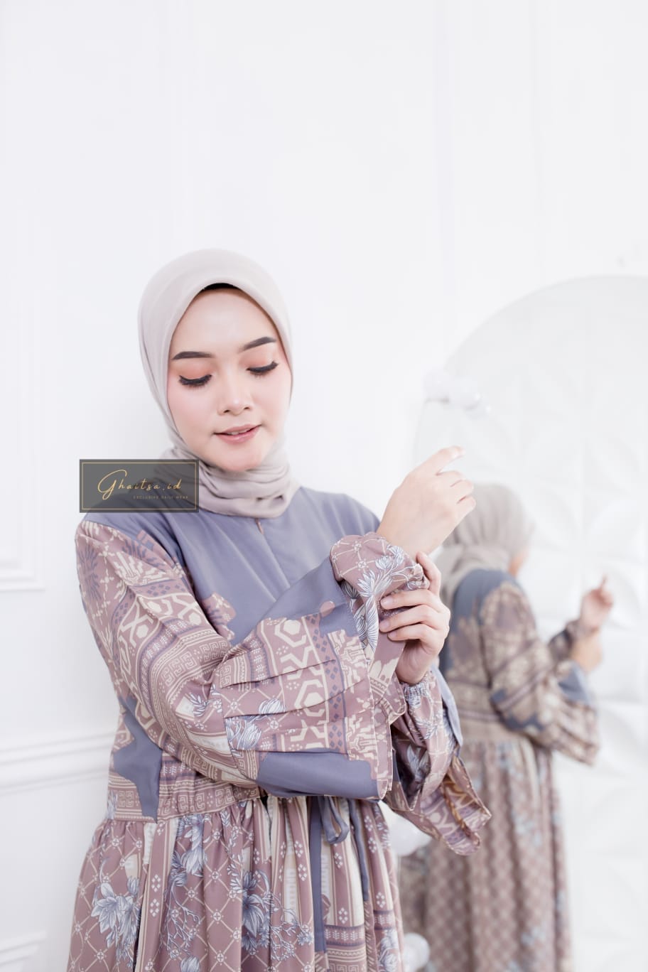 AYESHA MAXI DRESS / GAMIS MAXMARA PREMIUM MURAH / GAMIS MAXMARA LUX DRAK GREY