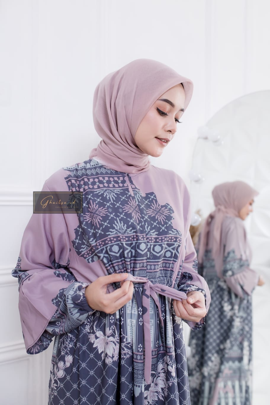 AYESHA MAXI DRESS / GAMIS MAXMARA PREMIUM MURAH / GAMIS MAXMARA LUX PURPLE