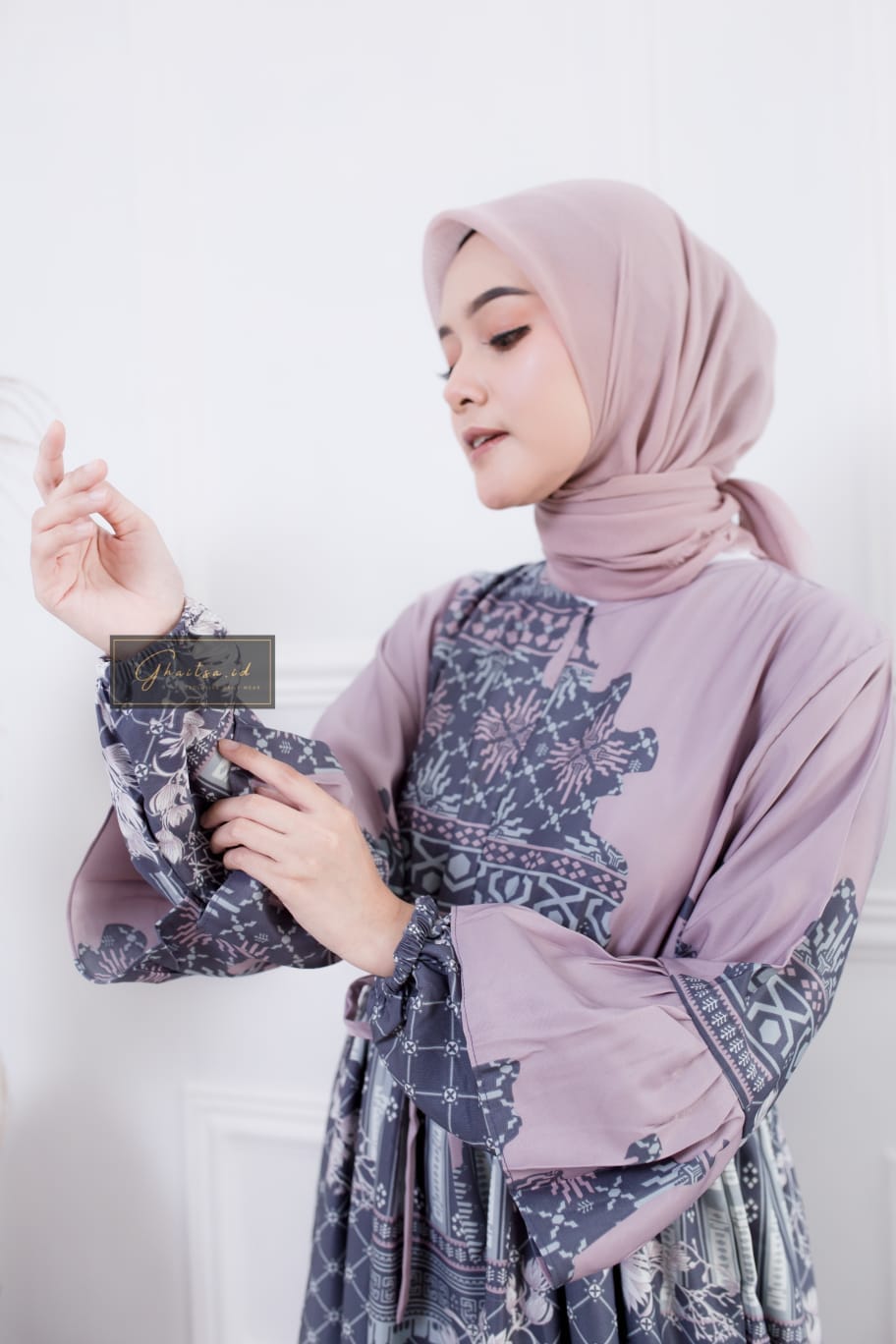 AYESHA MAXI DRESS / GAMIS MAXMARA PREMIUM MURAH / GAMIS MAXMARA LUX PURPLE