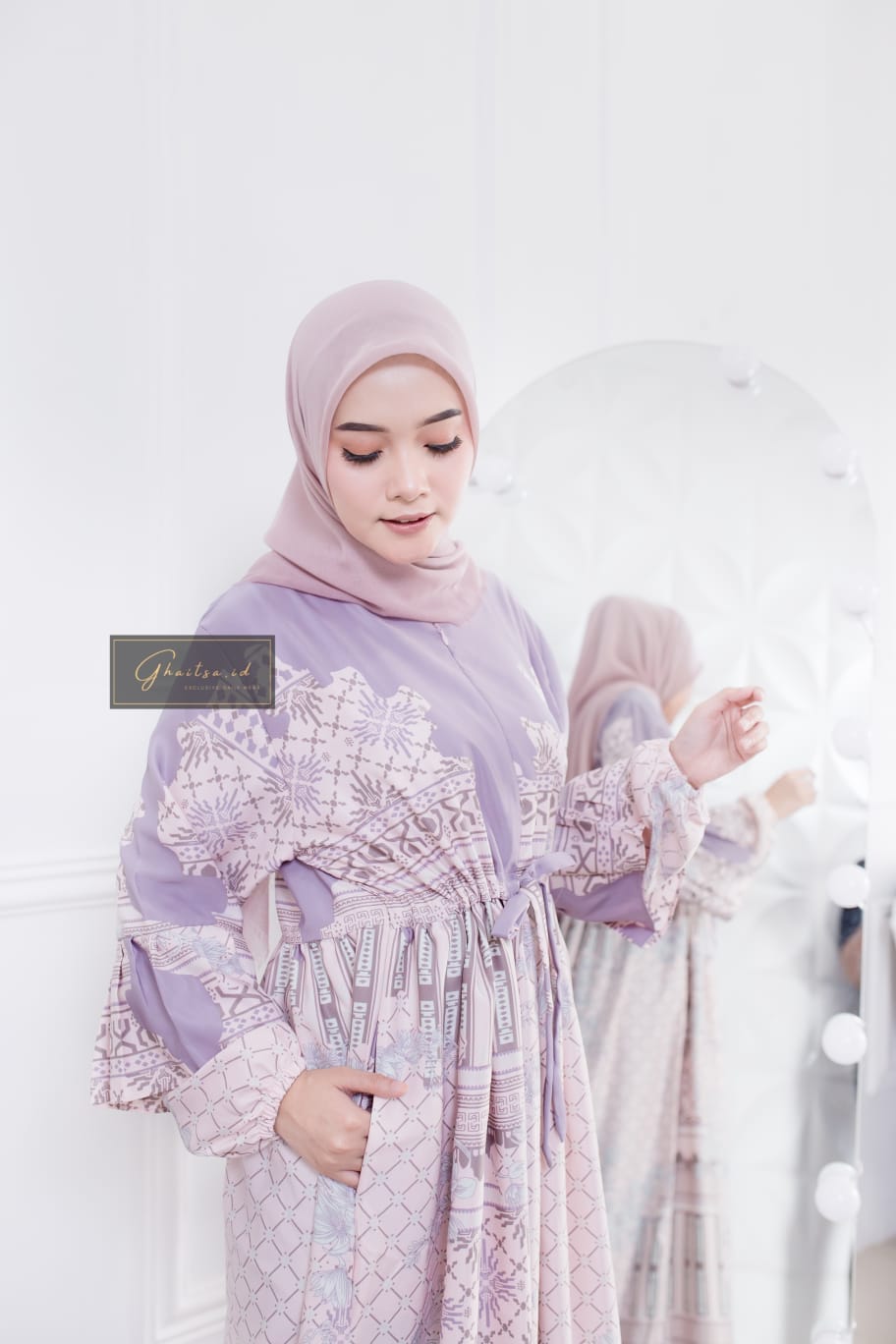 AYESHA MAXI DRESS / GAMIS MAXMARA PREMIUM MURAH / GAMIS MAXMARA LUX LILAC