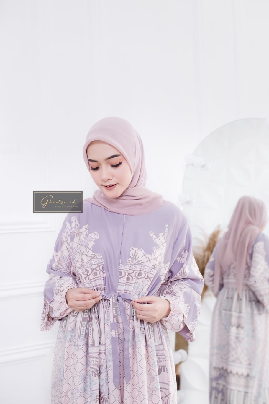 AYESHA MAXI DRESS / GAMIS MAXMARA PREMIUM MURAH / GAMIS MAXMARA LUX LILAC