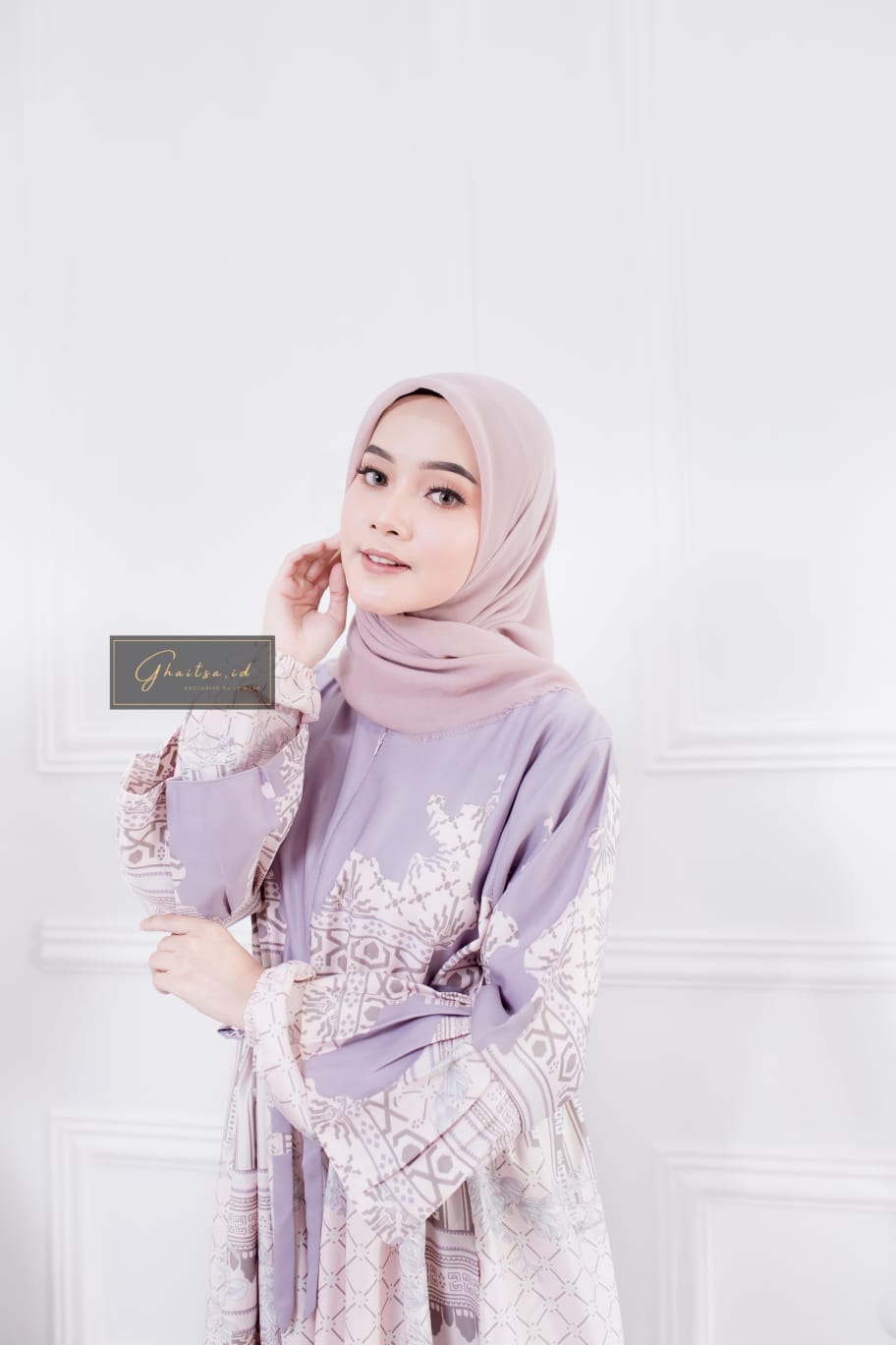 AYESHA MAXI DRESS / GAMIS MAXMARA PREMIUM MURAH / GAMIS MAXMARA LUX LILAC