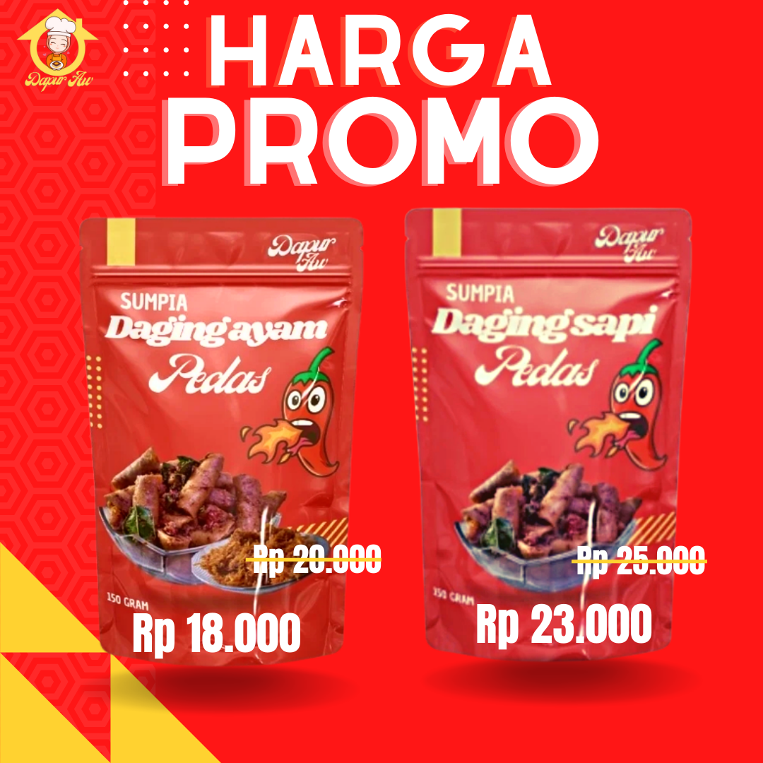sumpia isian daging ayam pedas