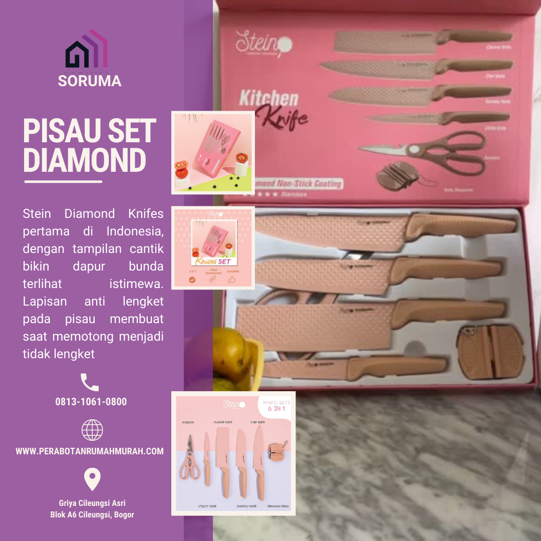 Stein Diamond Knifes Set 6 in 1
