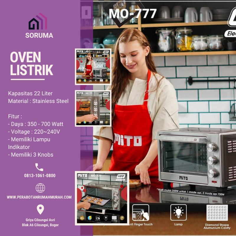 Oven Mito Listrik Kapasitas 22 Liter