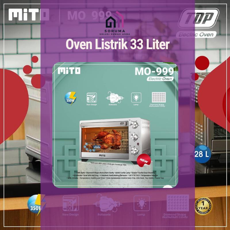 Oven Mito Listrik Kapasitas 33 Liter