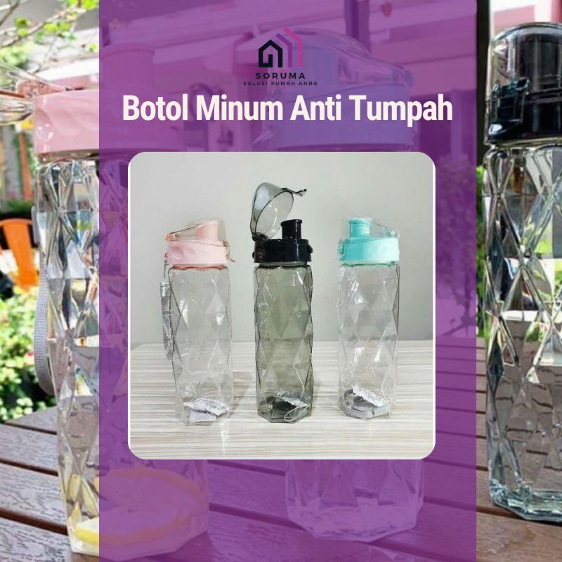 Botol Minum Plastik Anti Tumpah