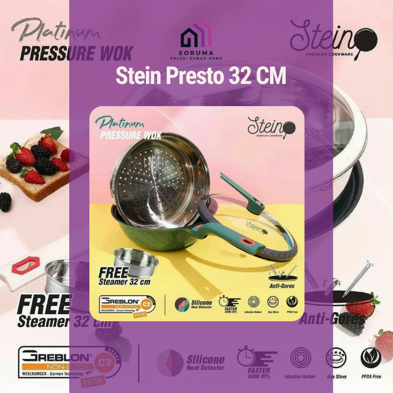 Stein Wok Platinum Pressure Cooker Anti Baret