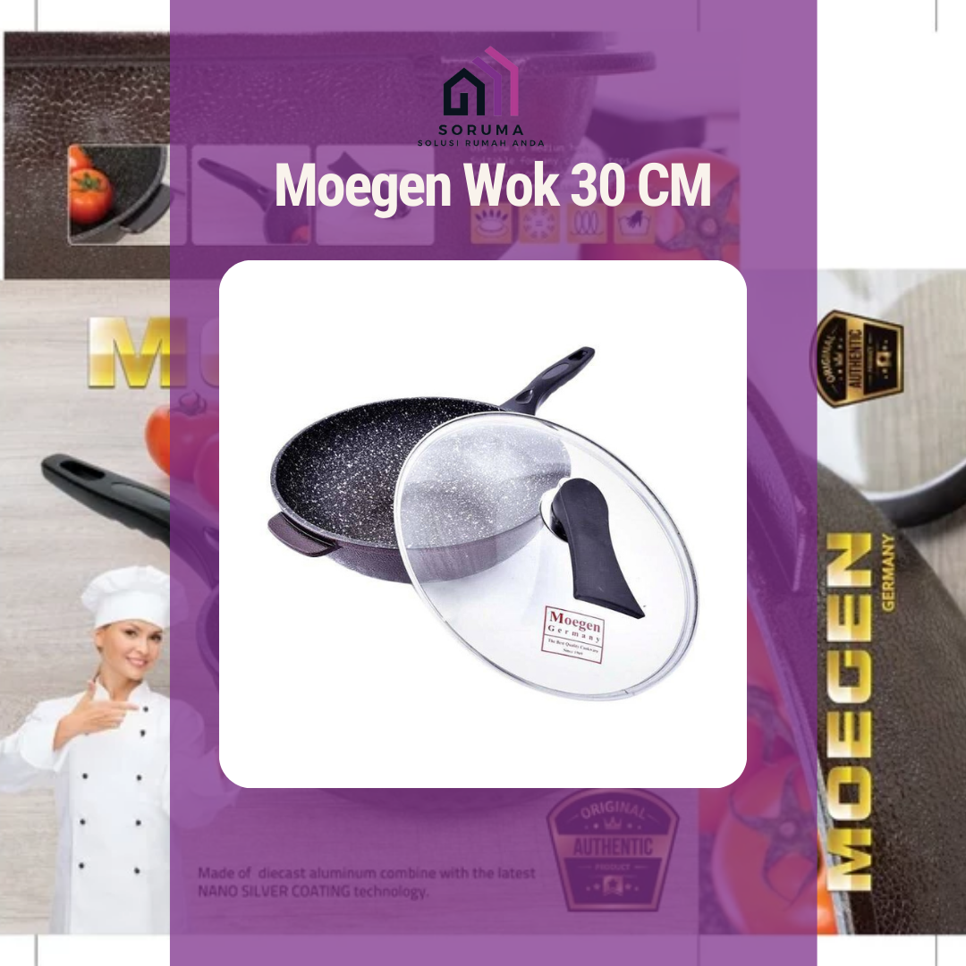 Moegen Wok Pan Diameter 30 cm