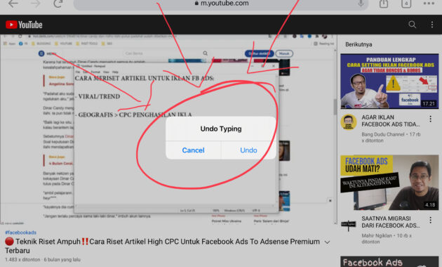 Cara Mengatasi Popup Undo Typing Pada iPhone atau iPad