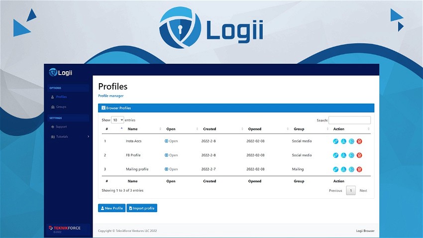 Logii - Multi-login, Anti-Detect Browser for Growth Marketers