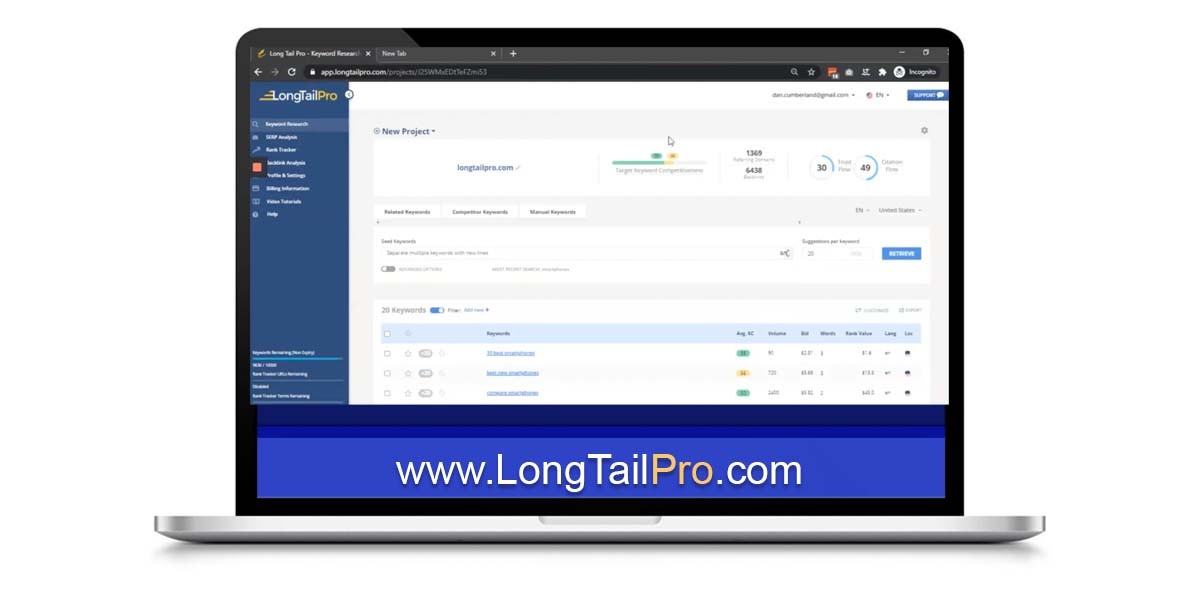 LongTailPro | Identify hundreds of long-tail keyword opportunities in minutes