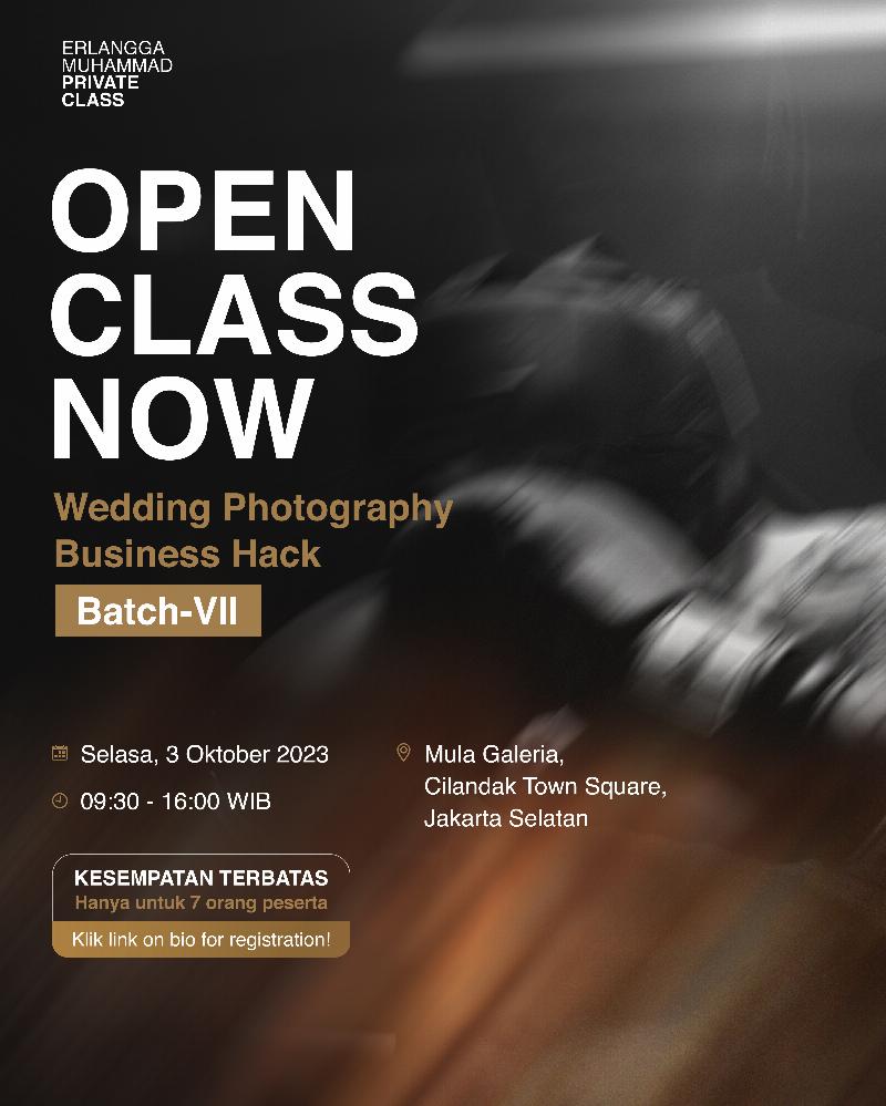 Private Class Wedding Photography Business Hack BATCH VII