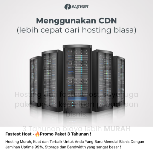 Hosting 3 Tahunan 100 Domain