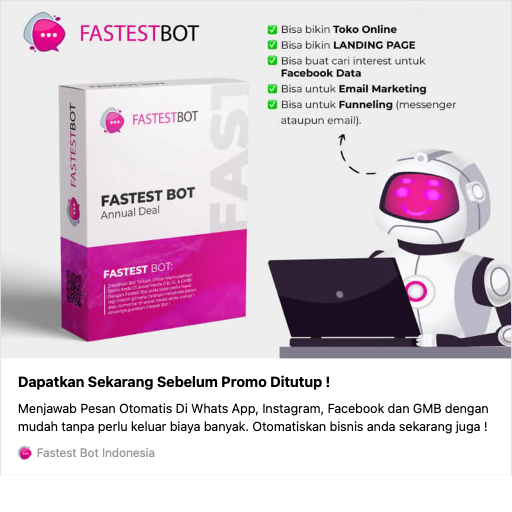 Fastestbot Membantu Menjawab Semua Pesan Yang Masuk Di WA, Instagram, Facebook Dan GMB Anda !