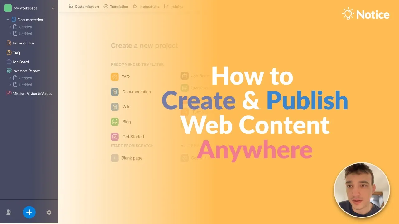 Notice | Create, translate, and publish web content on any platform with this dynamic CM