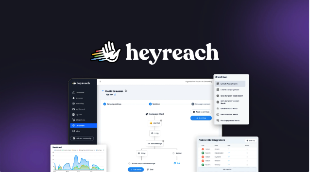 HeyReach | Scale your LinkedIn outreach indefinitely. For Agencies & Teams