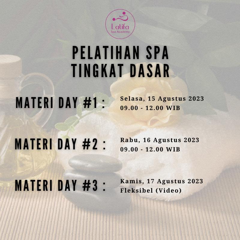 Pelatihan Spa Tingkat Dasar