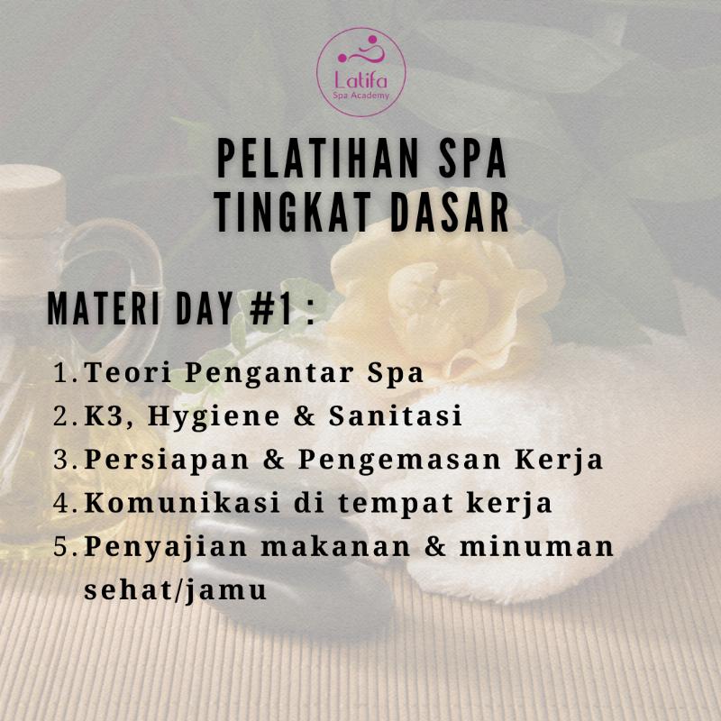 Pelatihan Spa Tingkat Dasar