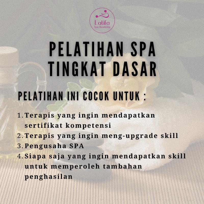 Pelatihan Spa Tingkat Dasar