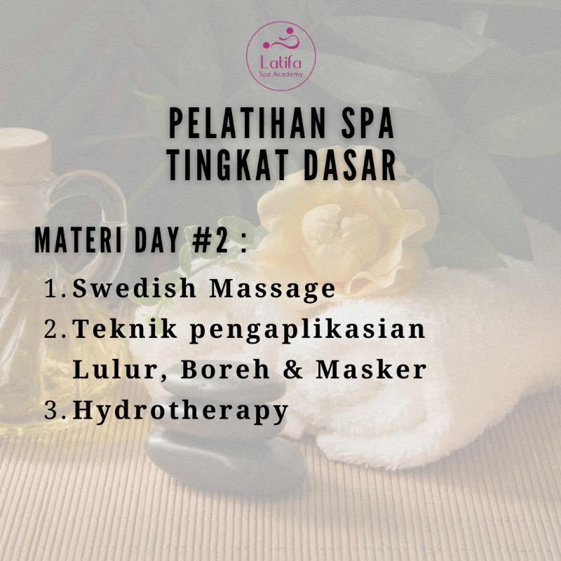 Pelatihan Spa Tingkat Dasar