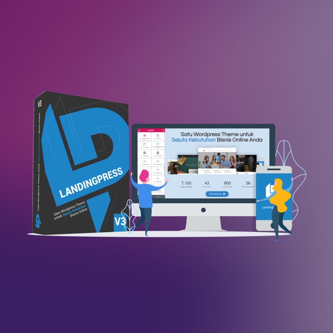 LandingPress 1 Lisensi untuk 50 Website