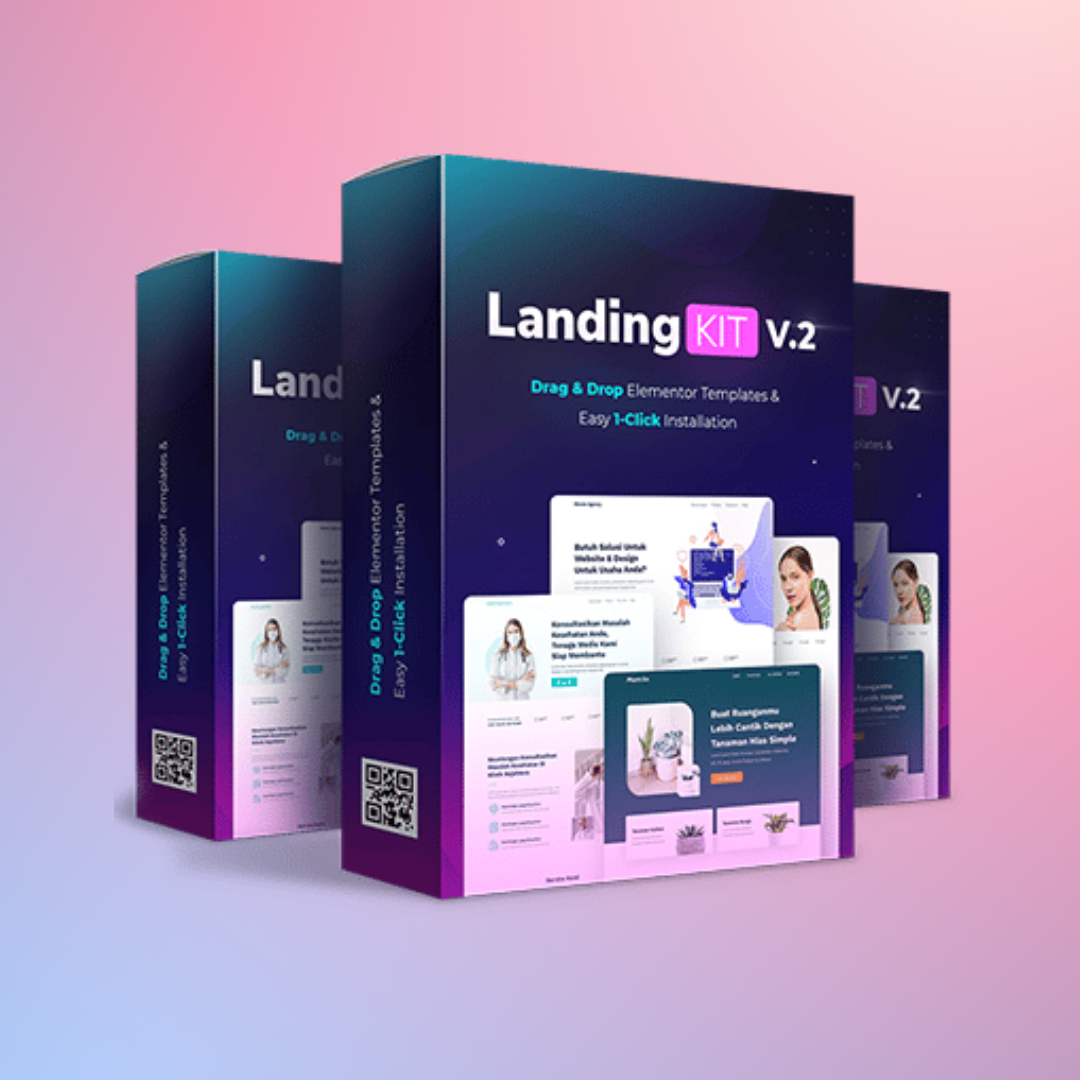 LANDINGKIT - 150 Template Elementor Kekinian
