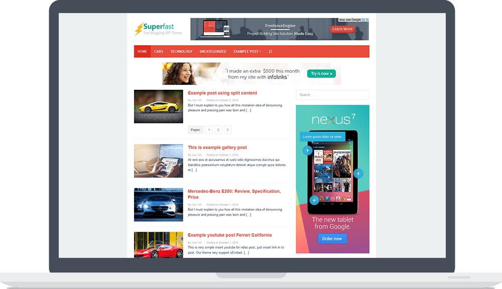 Superfast - WordPress Theme