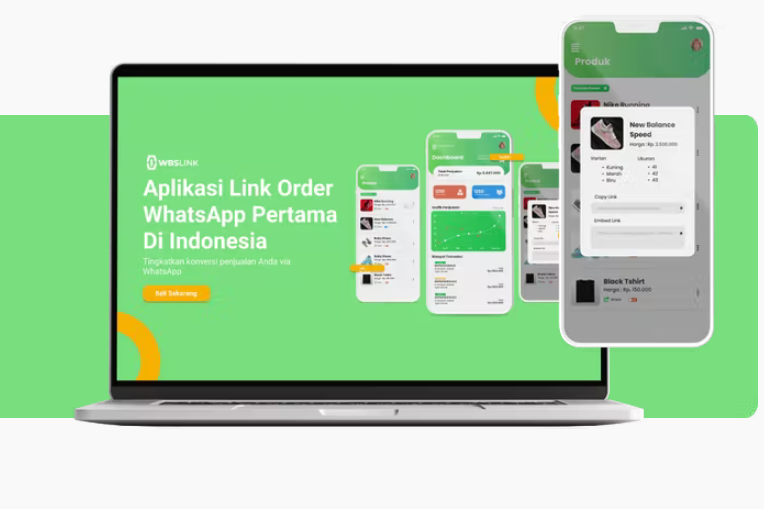 WBSLINK - Buat Toko Online dengan transaksi langsung ke Whatsapp