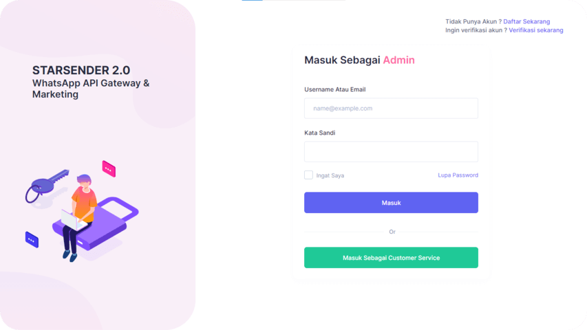 Starsender - WhatsApp Marketing Tools dan API Notification
